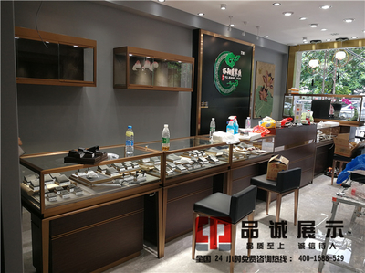 翡翠玉器珠宝店展示柜定做厂家-品诚展示